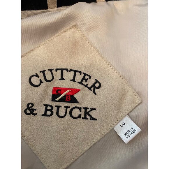 U.S. Air Force Falcon Cutter & Buck Beige Lightweight Jacket Front Zip Large - Picture 4 of 11